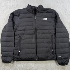 The North Face Jacket Boys Youth Large Black 600 Puffer Down Insulated Full Zip