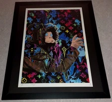 DEATH NYC ltd ed signed FRAMED art print 45x32cm Banksy mask spray paint