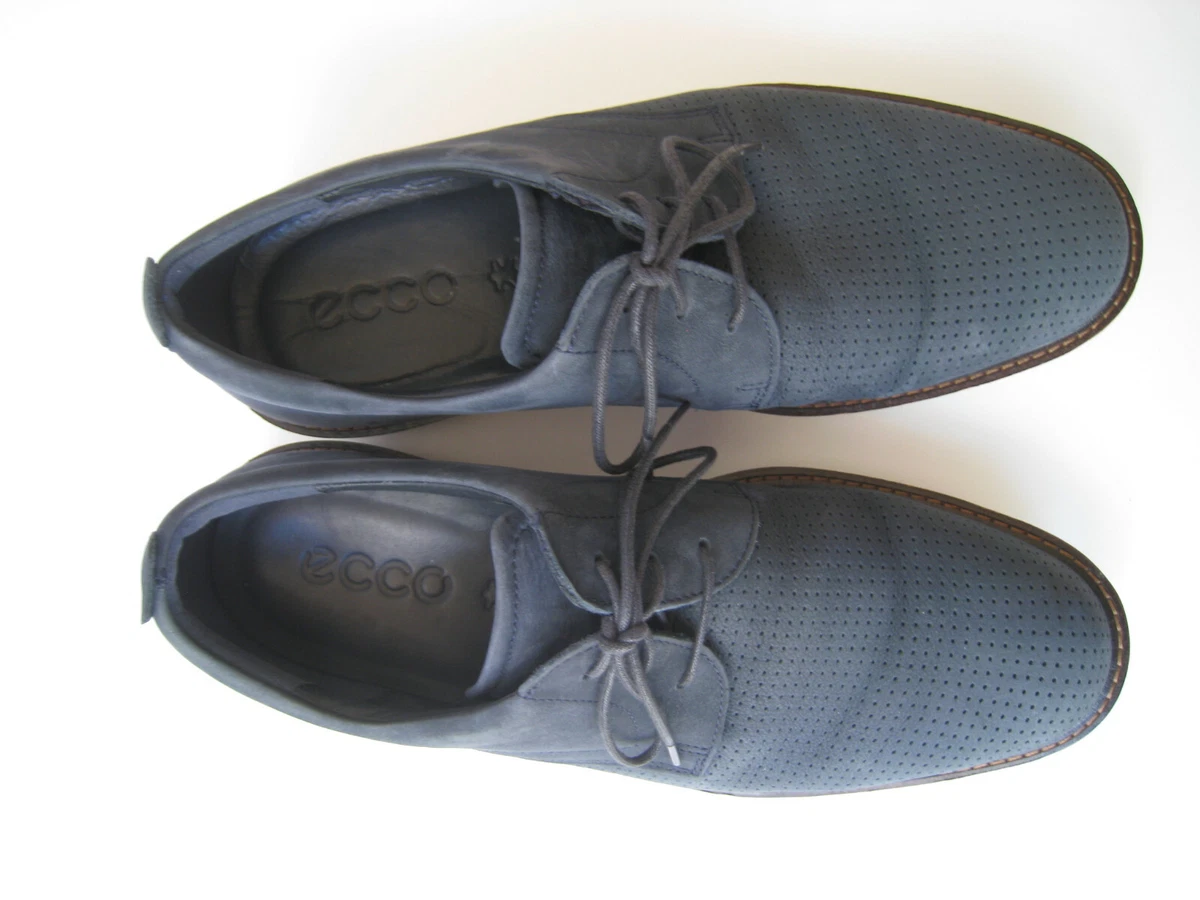 vedvarende ressource En nat Bering strædet ECCO JEREMY PERFORATED NAVY NUBUCK TIE OXFORDS MEN SIZE US 9-9.5 EUR 43 HOT  | eBay