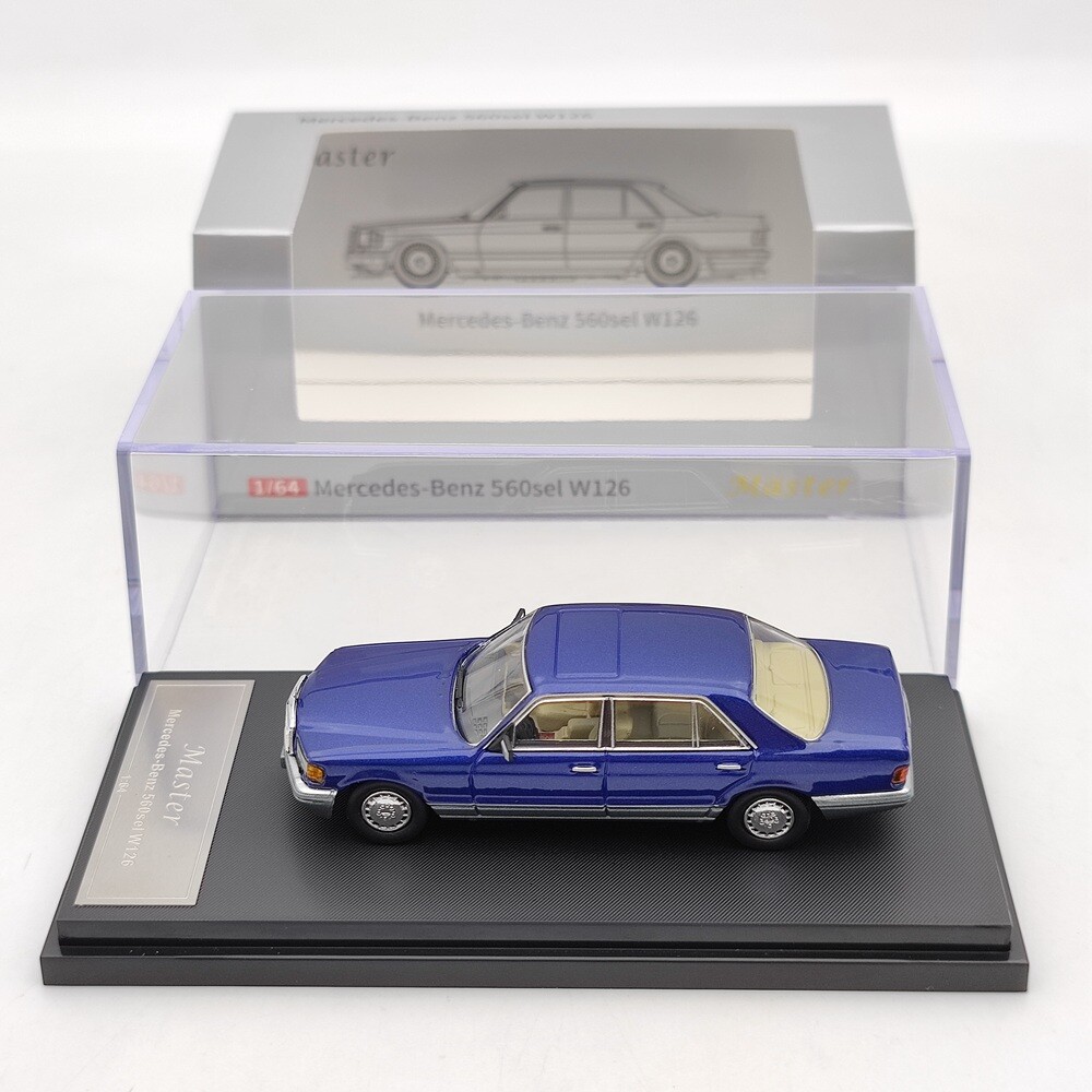 【新品】Master 1/64 メルセデス ベンツ 560SEL S Class Master 1:64 Mercedes-Benz S560SEL W126 Diecast Toys Car