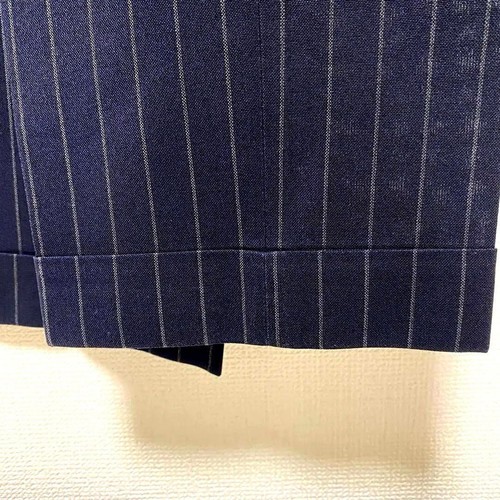 Ring Jacket Suit 2 Piece Size 48 Navy Stripe Spring, Summer Made in Japan F/S - Picture 10 of 10