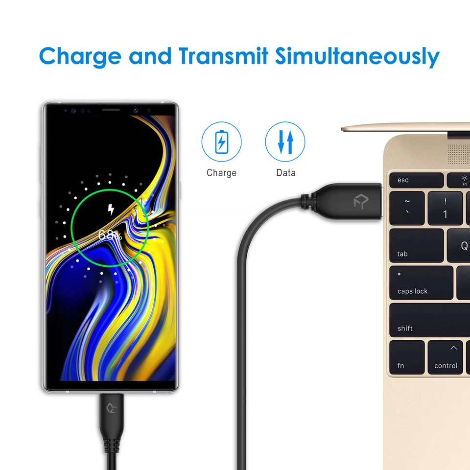 Rankie 3-Pack 3ft Micro USB Cable High Speed Data and Charging (Black) - Image 3 of 4