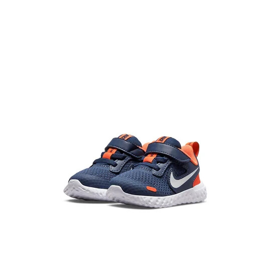 Nike Revolution Infant/Toddler Shoes Baby Size 2C Blue Orange