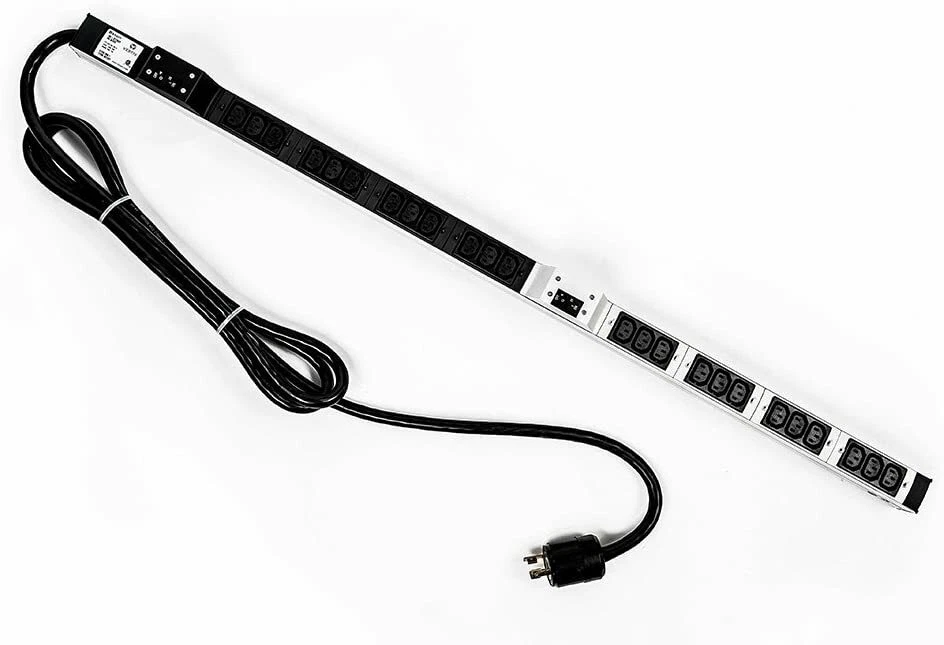 New Fujitsu Vertiv NEMA 4.9kW PDU 24x C13 3M Power Strip 1U 30A KNR:03.535.206.1 - Image 3 of 4