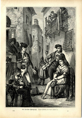 Karl Jauslin Ein spanischer Photograph Histor. Druck v.1882