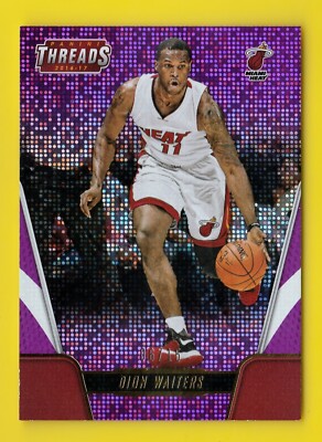 2016-17 Threads 16 Dion Waiters  Pink Sparkle 3/15 Miami Heat 