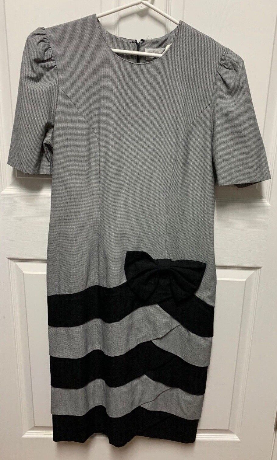 vtg Sunshine Starshine dress size 12 black/white … - image 1