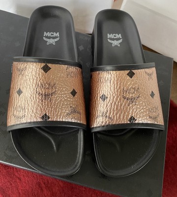 gold mcm slides