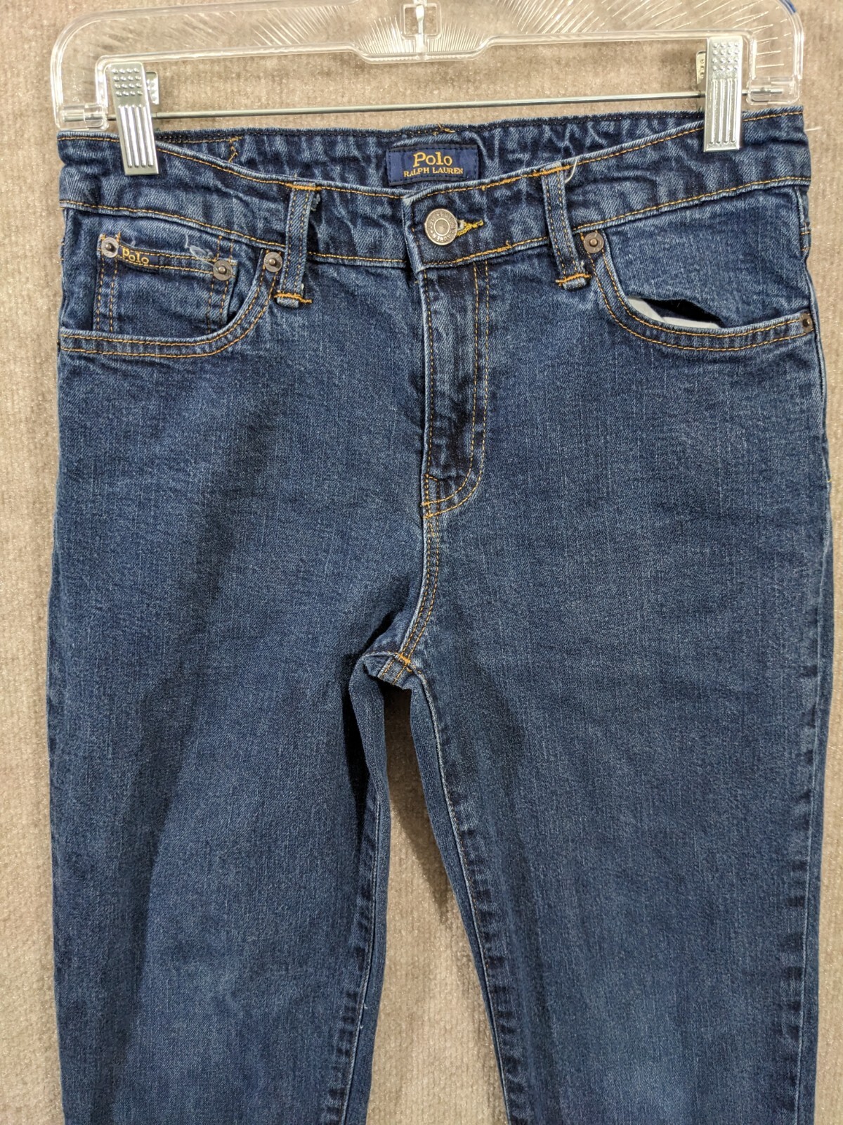 Polo Ralph Laure Boys Jeans Size 18 Hampton Straight Dark Wash Denim Casual eBay