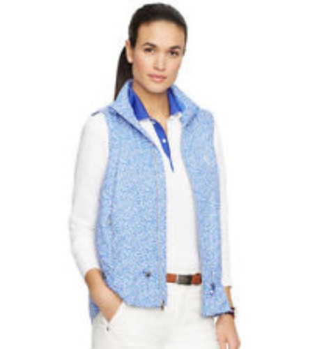 Polo Ralph Lauren Vineyard Floral Gilet Vest Jacket Blue Size XS RRP - £175 - Picture 3 of 7