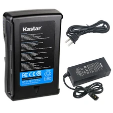 Kastar Battery 14.8V 6800mAh 101Wh + DTap Charger for Sony BP-FL75 V-Mount VLock