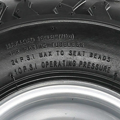 2PC 6" 145/70-6 Tire Rim Wheel + 3 Stud Axle Hub for 110cc 50cc Quad ATV Go Kart - Picture 5 of 9