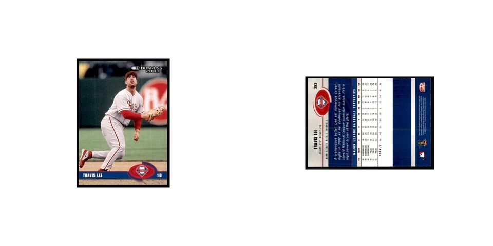 2003 Donruss Travis Lee Baseball Cards #353 - Image 3 of 3