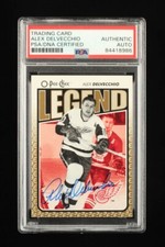 Alex Delvecchio Signed 2009-10 O-Pee-Chee #561 Card Auto L (PSA) - A