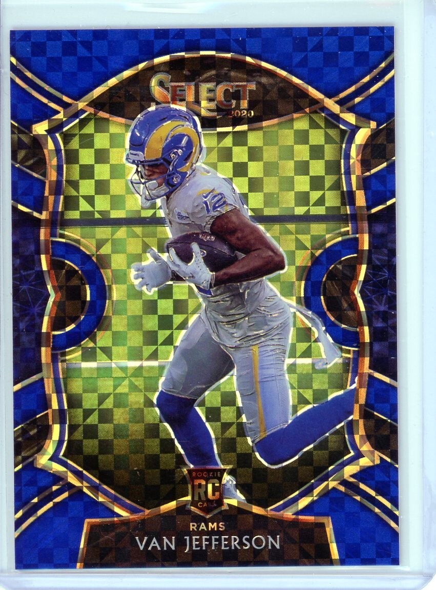 Van Jefferson 2020 Select Concourse Blue Checkerboard RC 115/175