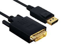 10ft Gold Plated Premium DisplayPort to DVI Male to Male Cable 28AWG