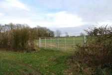 Photo 6x4 Gate into a field near Five Ash Farm Hawkley  c2009