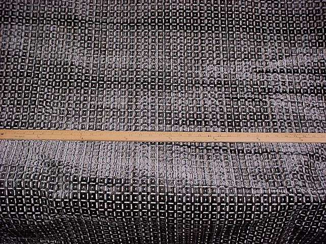 16-3/8 Groundworks GWF-3703 Menger Velvet Black Square Upholstery Fabric - Image 2 of 4