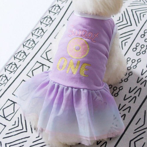 Cat Small Dog Dress Lace Bow Dress For Pet Puppy Dog Chihuahua Clothes Summer + - Picture 12 of 23