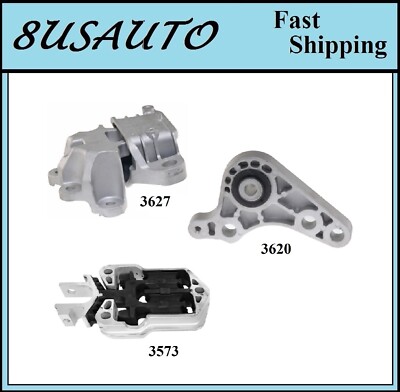 3 PCS MOTOR & TRANS MOUNT FIT 2021-2023 FORD BRONCO SPORT 1.5L - AUTO TRANS.