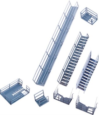 Cornerstone 2939 Bausatz Modern Grain Series Details - Platforms & Stairways