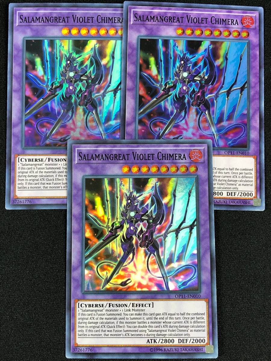 YUGIOH SALAMANGREAT VIOLET CHIMERA OP11-EN010 SUPER X3 (NM) | eBay
