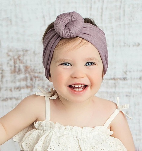 Baby Girls Lovely Cotton Headband Turban for Newborns Elastic Hair Head band New - 第 6/33 張圖片