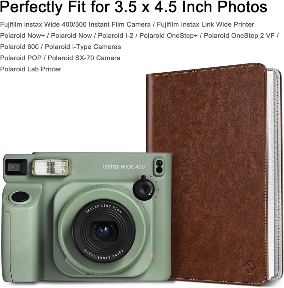 Álbum de fotos carteira OneStep 2-64 bolsos para Fujifilm Instax Wide 300/Polaroid - Imagem 2 de 4