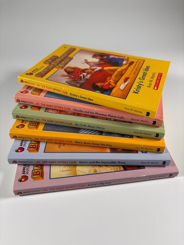 Baby-Sitters Club Books #1–6 by Ann M. Martin – x 6 Scholastic Apple Paperbacks