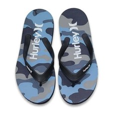 NWT Hurley Men's One and Only Camo Print Flip-Flops Size: 8-12