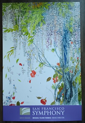 San Francisco Symphony 2013-14 Season. Poster signed by artist Gary Bukovnik
