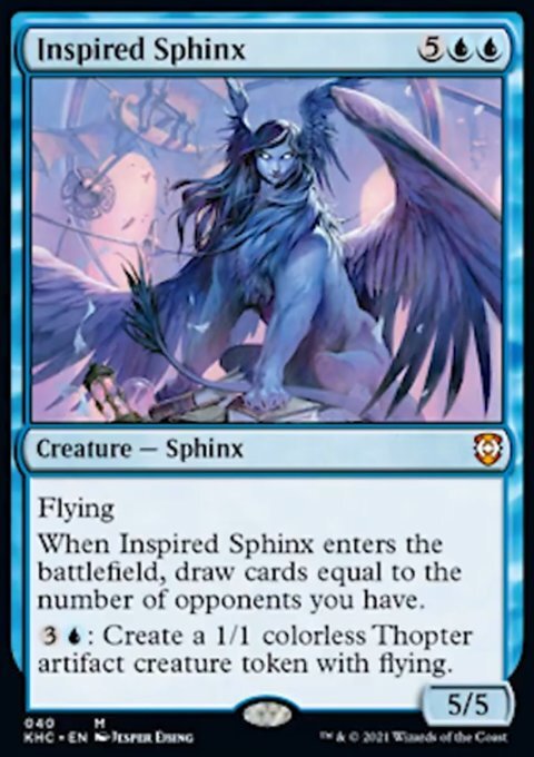 MTG Magic the Gathering Inspired Sphinx (40/127) Kaldheim Commander LP