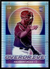 2021 Panini Chronicles Overdrive Hyper Keibert Ruiz 222/299 Los Angeles Dodgers