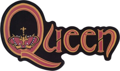 Sticker - Queen Classic Red Logo With Crown 5.25'' x 3.13'' Die Cut #10343