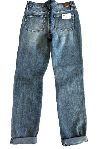 NWT RSQ TILLY’S GIRLFRIEND Jeans With Rolled Cuffs & Ripped Knees Girls 10 - Picture 5 of 10