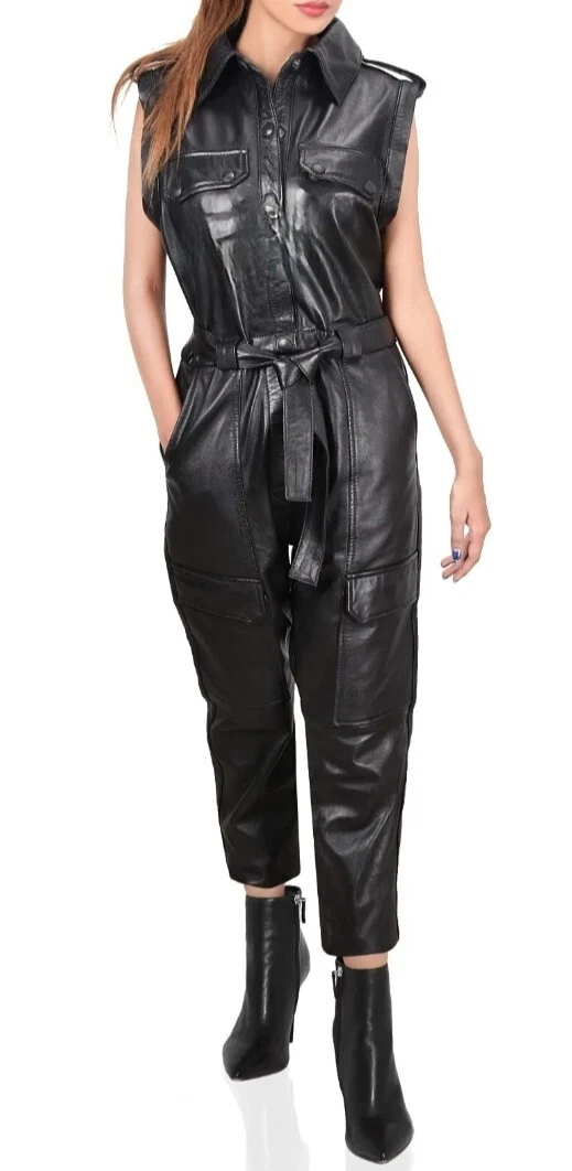 Genuune Leather Sleeveless Jumpsuit (PS2)