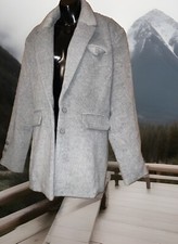Maniere De Voir Faux Mohair Oversized Blazer Size 14 Grey Could Fit Bigger