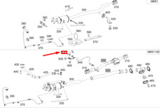 MERCEDES-BENZ CLA C117 Exhaust Particle Sensor Bracket A2125463543