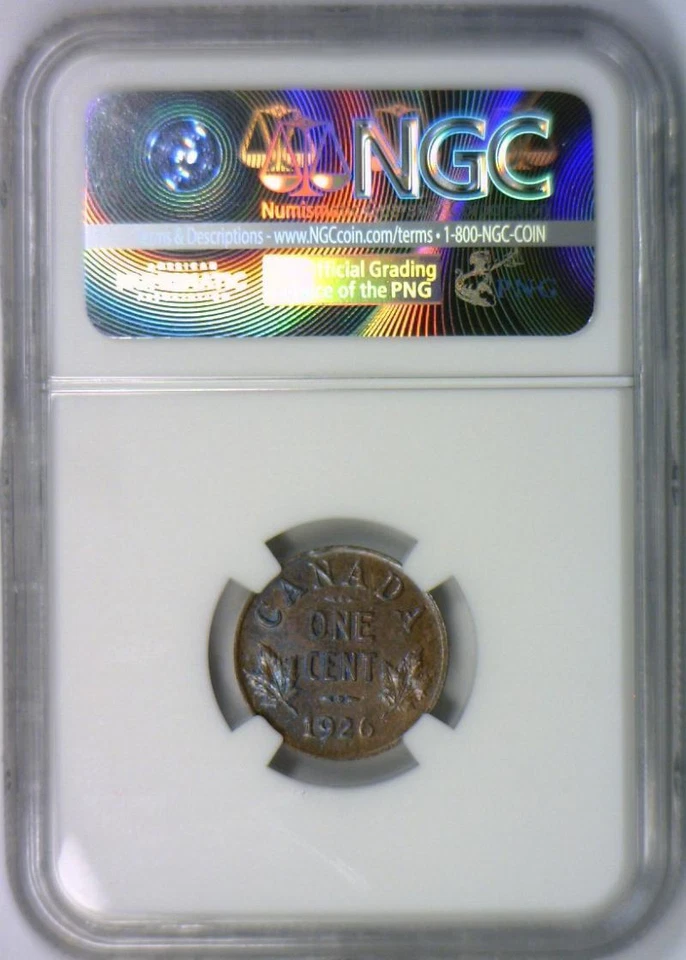 1926 Canada One Cent NGC MS-62 BN - Image 2 of 4