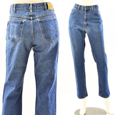 90s Vintage High Waist Straight Leg Lee Jeans Womens 20