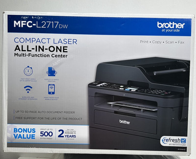 Brother MFC-L2717DW Monochrome Laser Compact All-In-One Printer