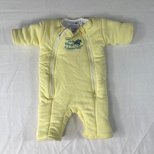 Baby Merlin Magic Sleepsuit Kids Large 6-9M Yellow Excellent Padded Cotton
