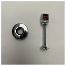 Olivari Chrome Door Latch with Rosette H107/R6 - Durable Marine-Grade Brass Hard