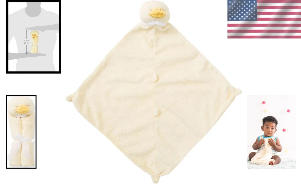 Blankie de seguridad Baby Yellow Duck - Sensación suave de cachemir, lavable a máquina, Tod... Foto 2 de 4