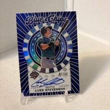 Luke Stevenson 2025 Panini Prospect Edition #BCS-LS Blue Chips Auto 1/49 Mariner