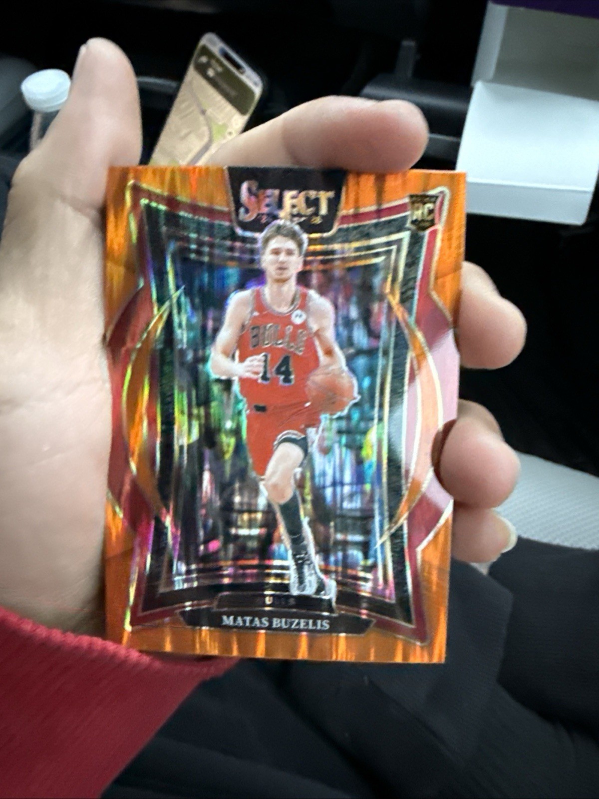 2024-25 Panini Select - Concourse Matas Buzelis #70 Orange Flash Prizm (RC)