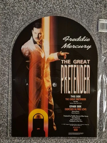 Freddie Mercury The Great Pretender 7" Shaped Picture Disc 1987 Queen NM-NM