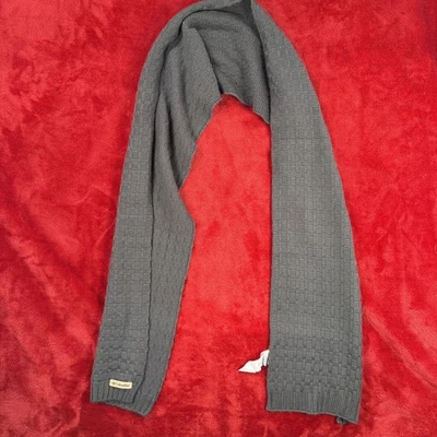 Écharpe D’Hiver En Tricot Columbia Unisexe Gris Foncé En Laine Acryl Blend - Photo 1/4