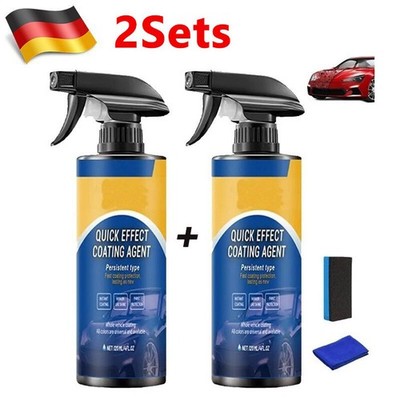 2 Sets Car Coating Spray,3 in 1 Multi-functional Quick Effect Coating Agent