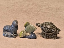 3 x Wade wimsies turtle, fish and sealion